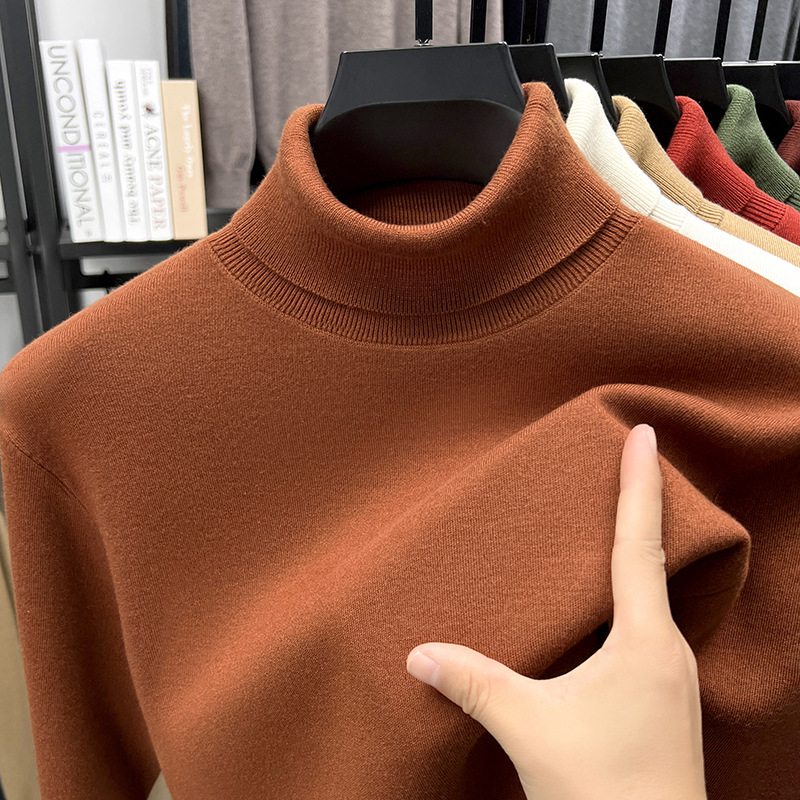 🔥Christmas Sale 46%🔥Men's Business All Match Silk Cashmere Turtleneck Sweater