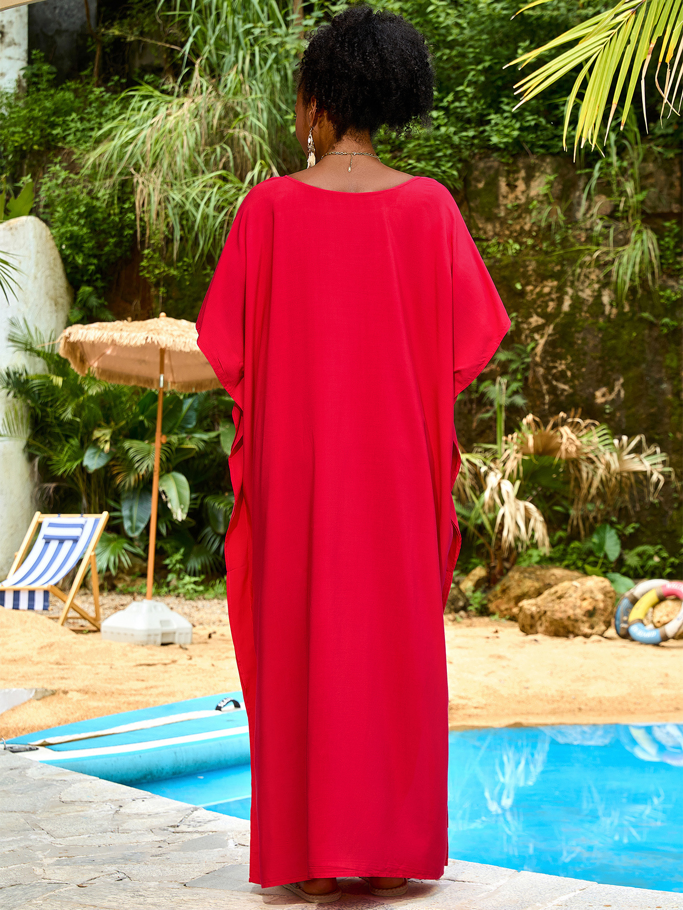 Beauty Cotton Beach Smock Loose Dress