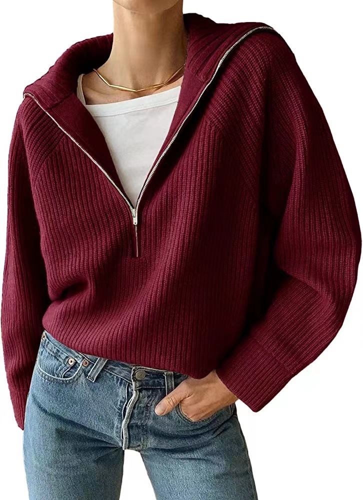 2024 Burst solid color knitted short knitwear