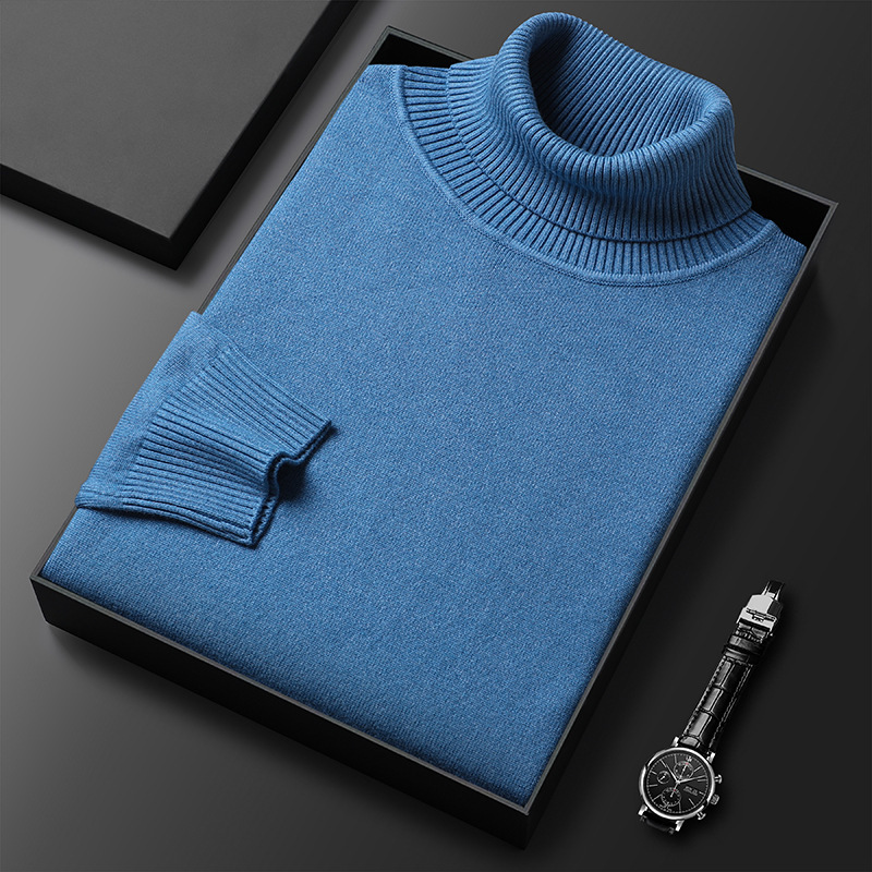 Turtleneck Cashmere Knit Sweater