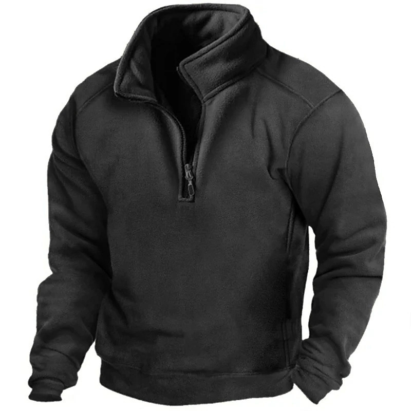 Warm long sleeve with V-neck button