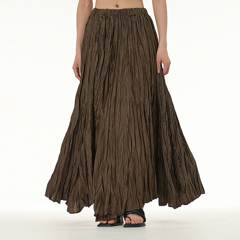 Flowy Pleated Skirt For Women