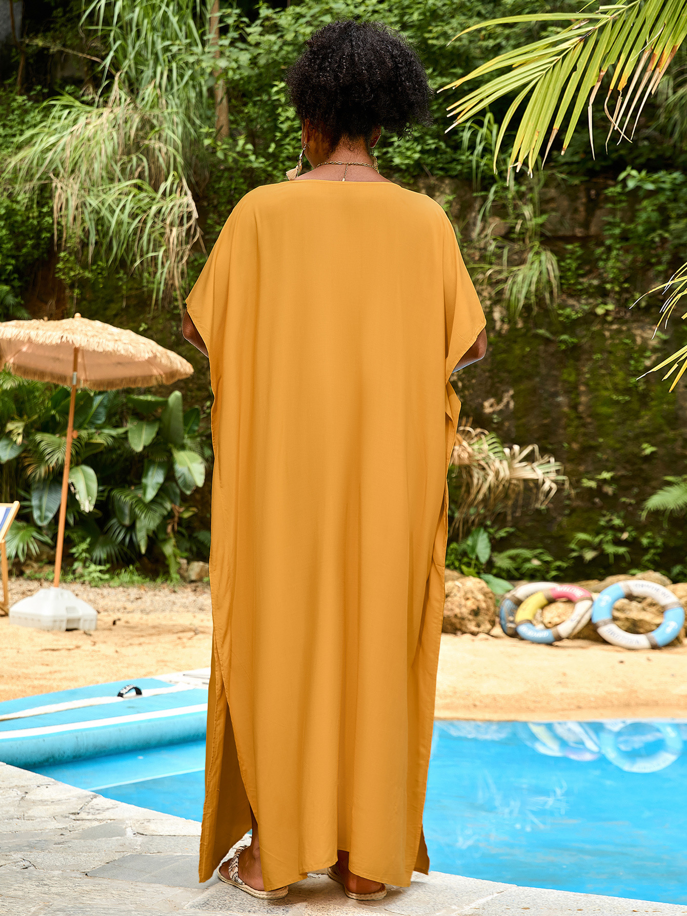 Beauty Cotton Beach Smock Loose Dress