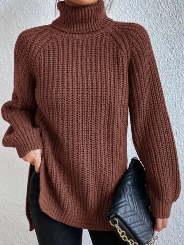 2024 Turtleneck sweater mid-length sweater