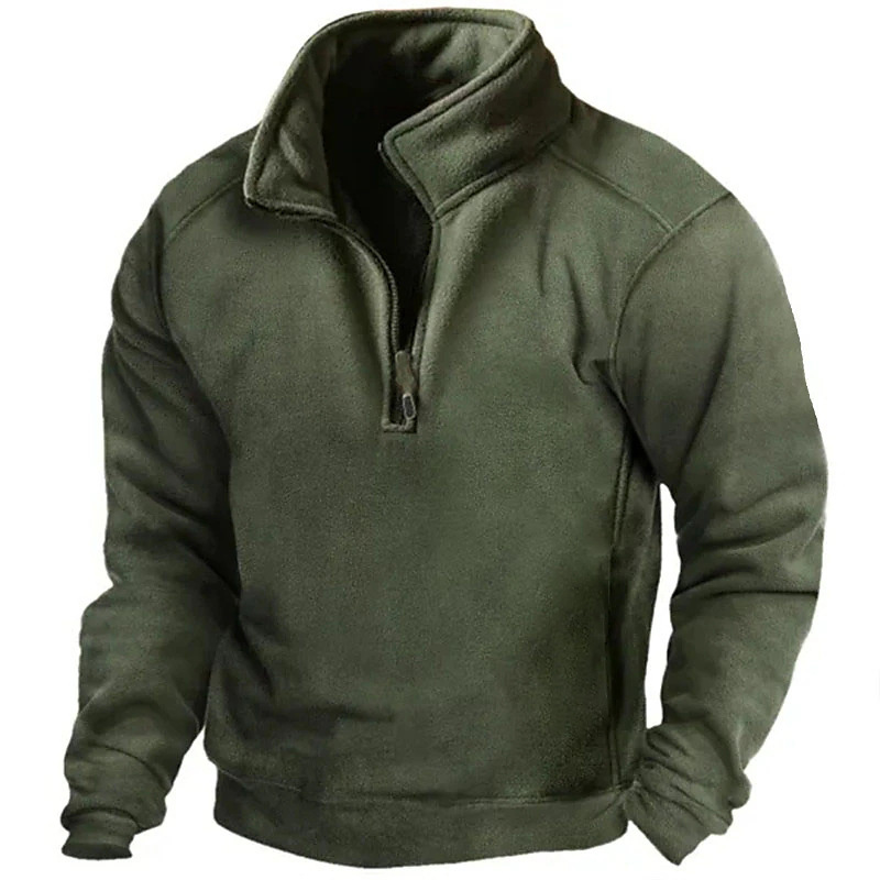 Warm long sleeve with V-neck button