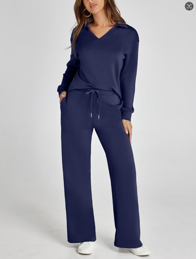 Paired with a drawstring design elastic-waist pantsuit