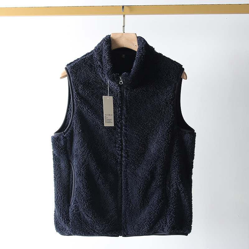 2025🔥Women's casual simple stand collar coral cashmere