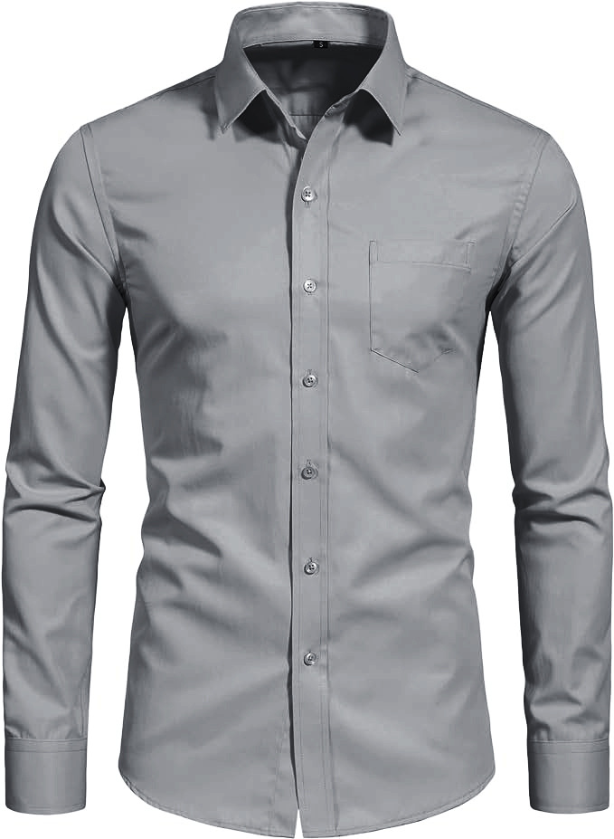 Four-sided stretch no-iron mercerized vertical shirt