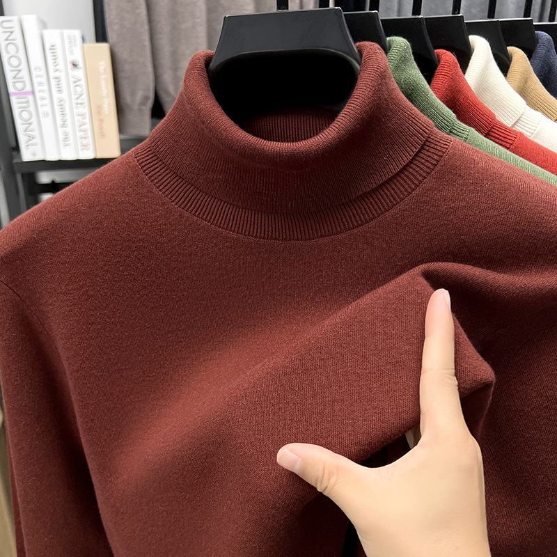🔥Christmas Sale 46%🔥Men's Business All Match Silk Cashmere Turtleneck Sweater
