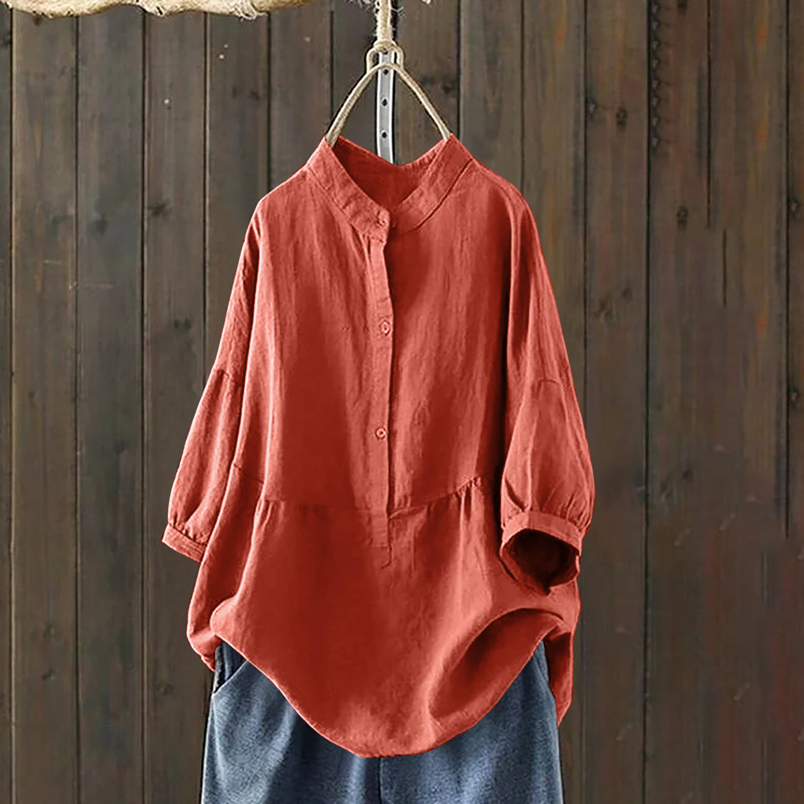 Cotton & Linen Casual Loose Shirt