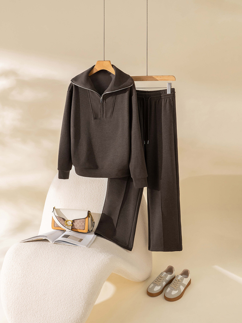 2026 French-style relaxed lapel silk velvet suit