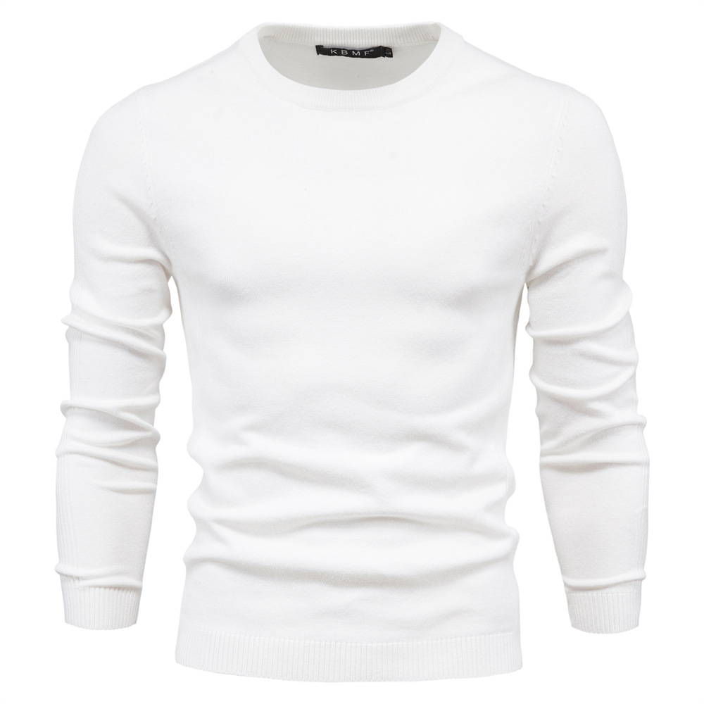 2024 Autumn/Winter Gentleman's Cashmere Business Crew-Neck Sweater