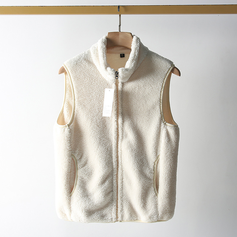 2025🔥Women's casual simple stand collar coral cashmere