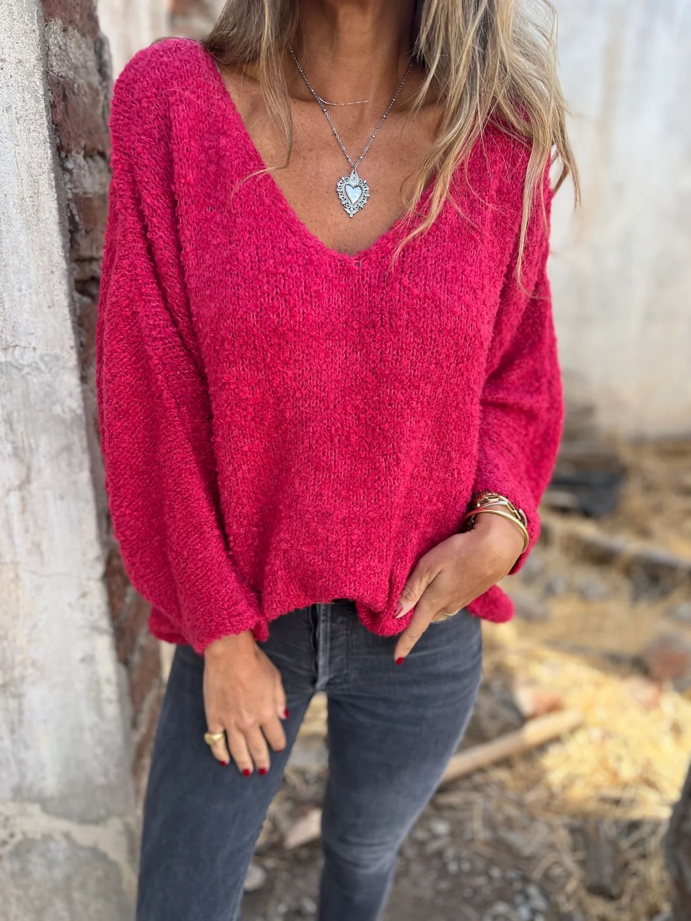 2025🔥Women's Clothing Casual Sweater Long Sleeve Circle Knitted Top