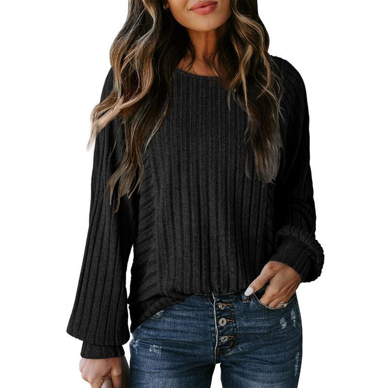 2025🔥Women's Soft crew neck loose cashmere shirt
