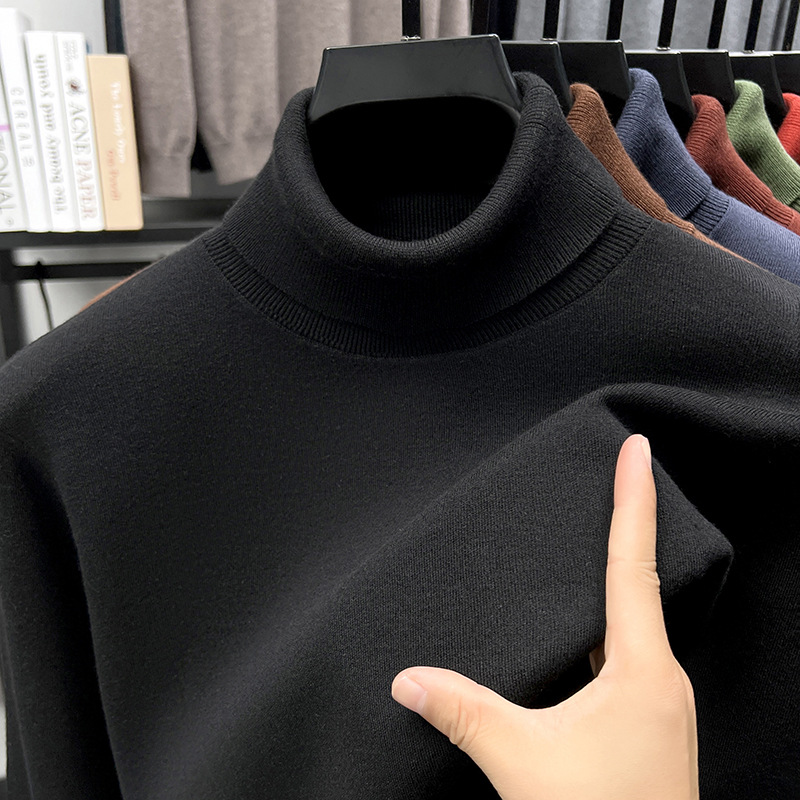 🔥Christmas Sale 46%🔥Men's Business All Match Silk Cashmere Turtleneck Sweater