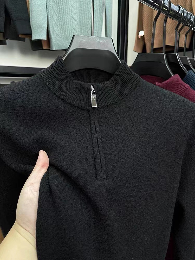 2025 Pure Cashmere Turtleneck Zipper Warm Sweater