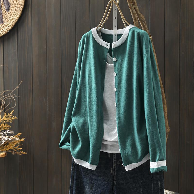 Temperament Casual Color Blocked Sweater