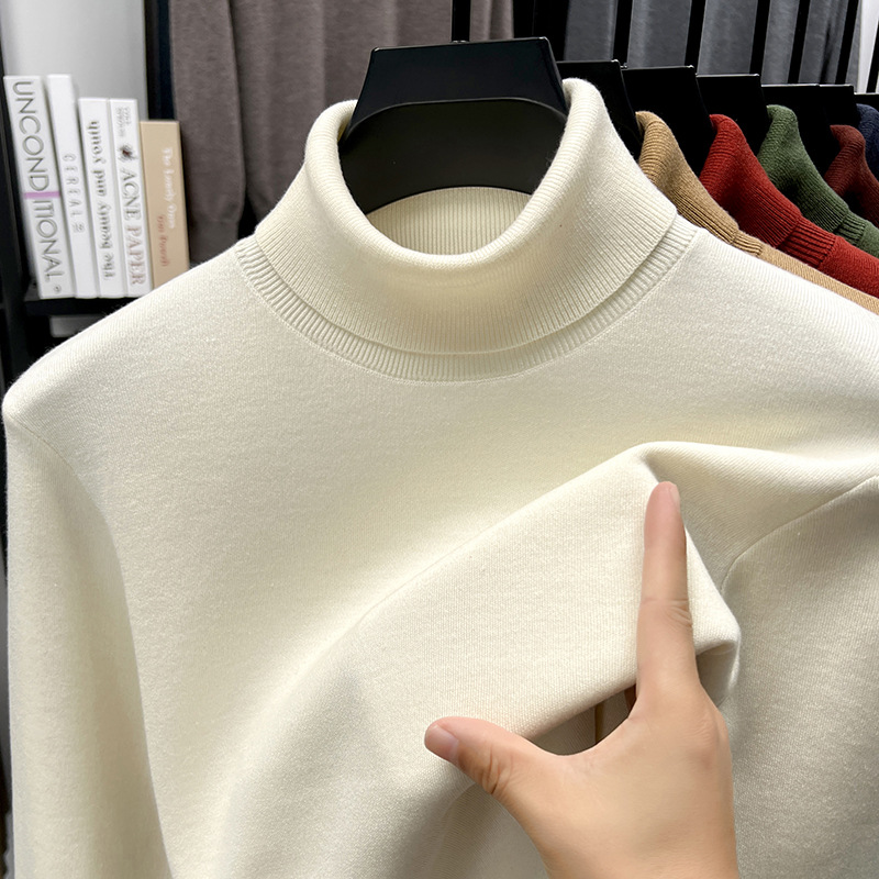 🔥Christmas Sale 46%🔥Men's Business All Match Silk Cashmere Turtleneck Sweater