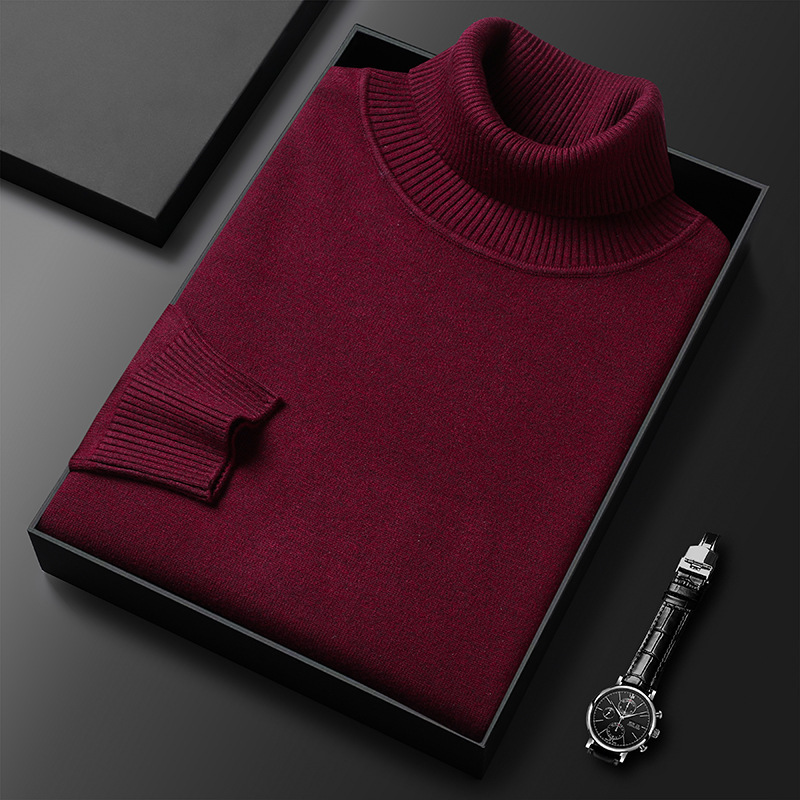 Turtleneck Cashmere Knit Sweater