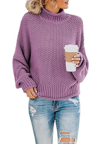 2024 Sweater loose solid color plus size turtleneck sweater