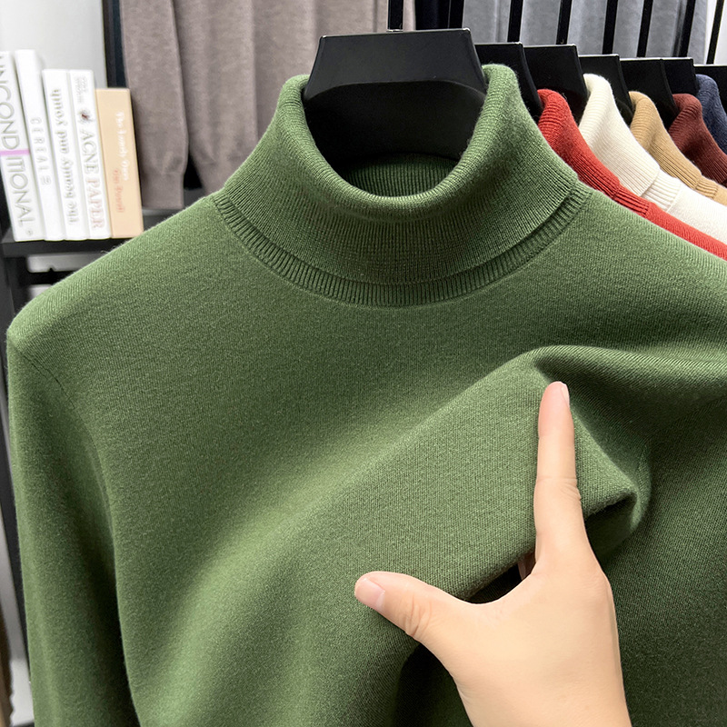🔥Christmas Sale 46%🔥Men's Business All Match Silk Cashmere Turtleneck Sweater