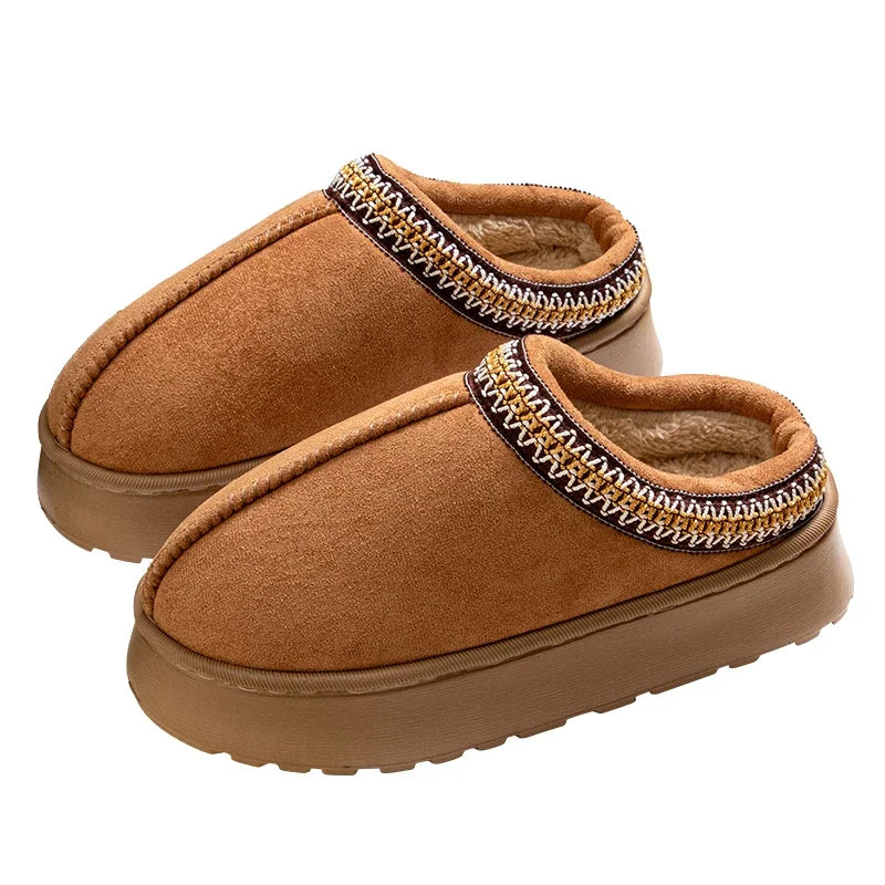 CuddleFit Cozy Winter Fleece-Lined Slippers