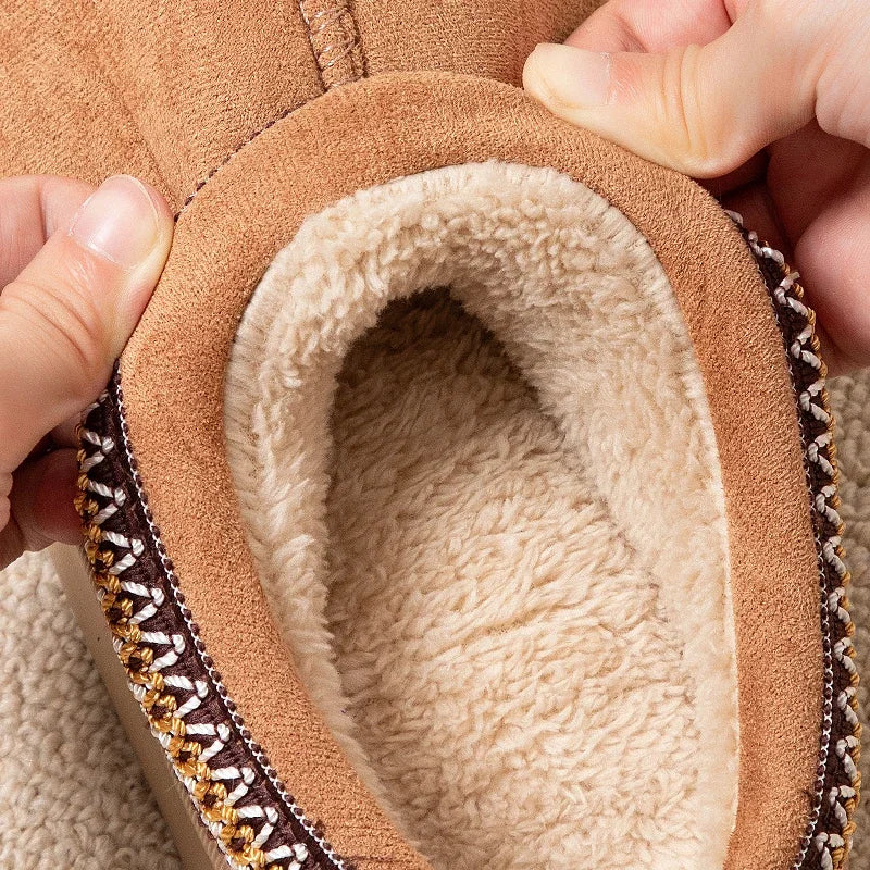 CuddleFit Cozy Winter Fleece-Lined Slippers