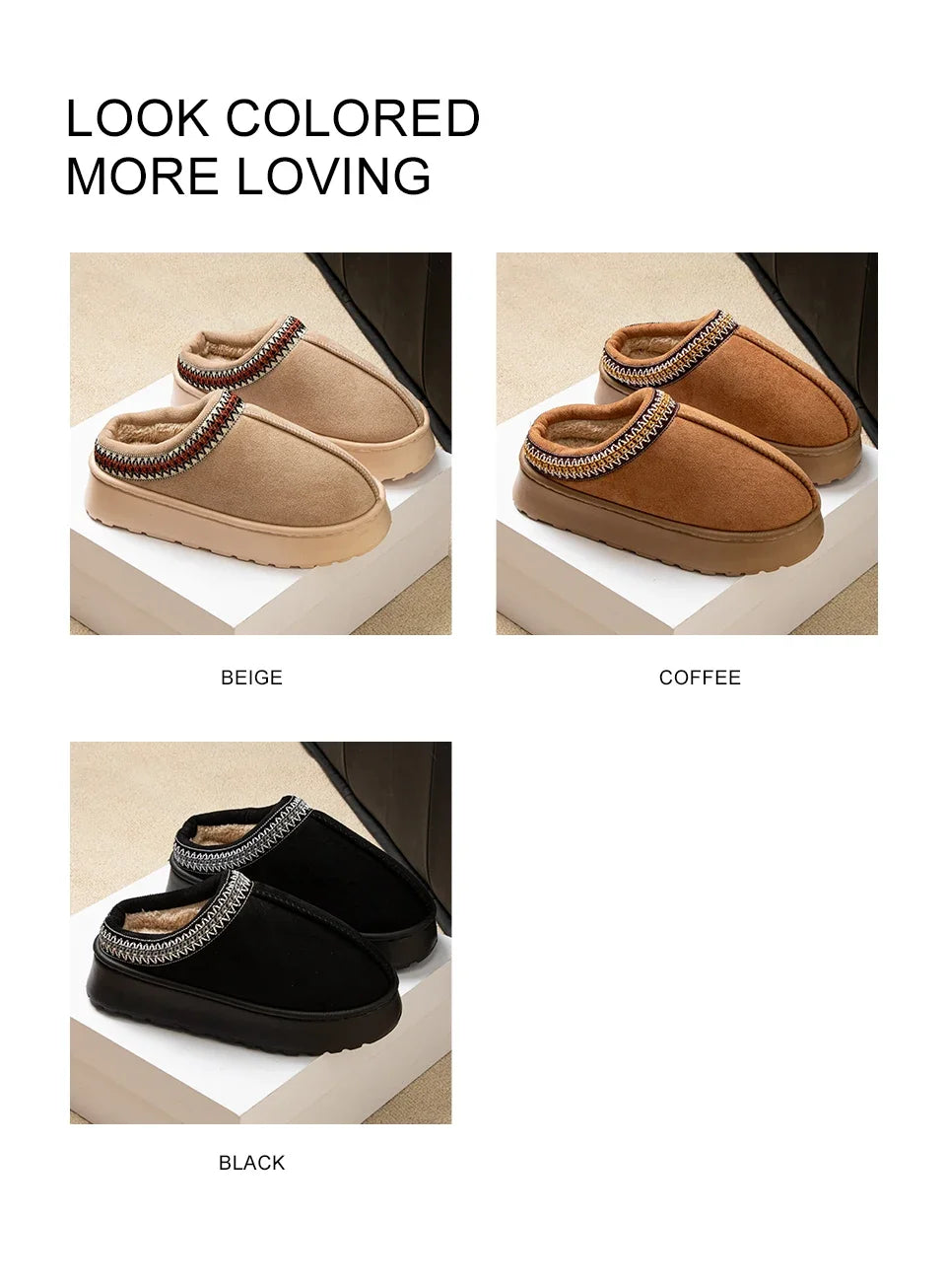 CuddleFit Cozy Winter Fleece-Lined Slippers