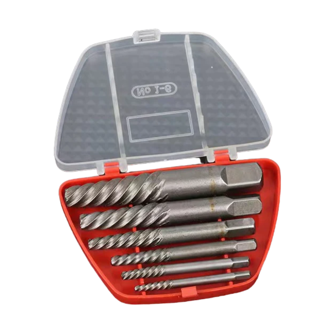 6-Pieces Damaged Screw Extractor Set
