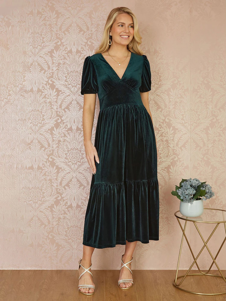 🎄Christmas Special Offer🔥Velvet Midi Dress