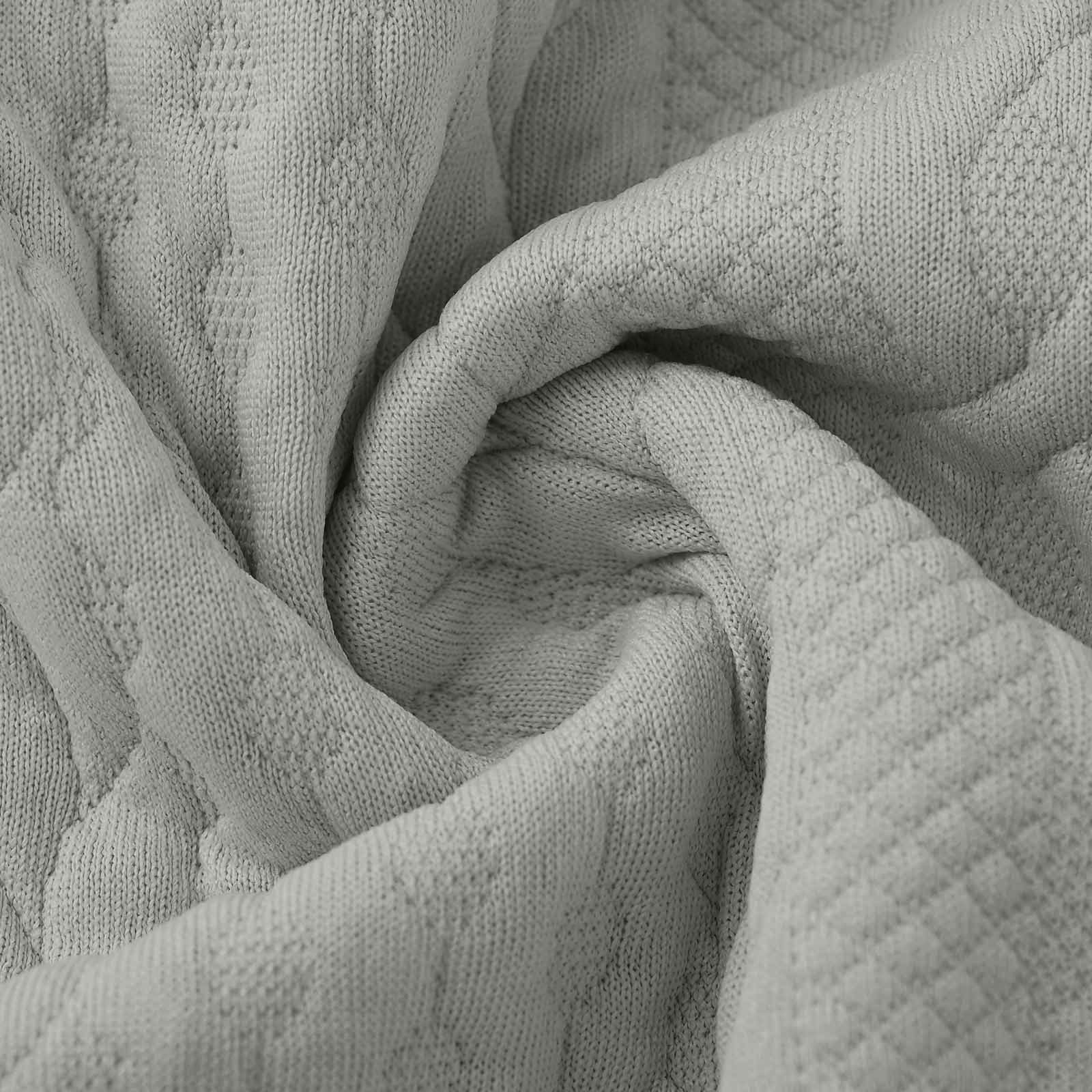 Quarter Zip Sweater Womens Cable Knit Long Sleeve Ring Zipper Pullover Tops Solid Color Loose Casual Winter Clothes (S, Gray)