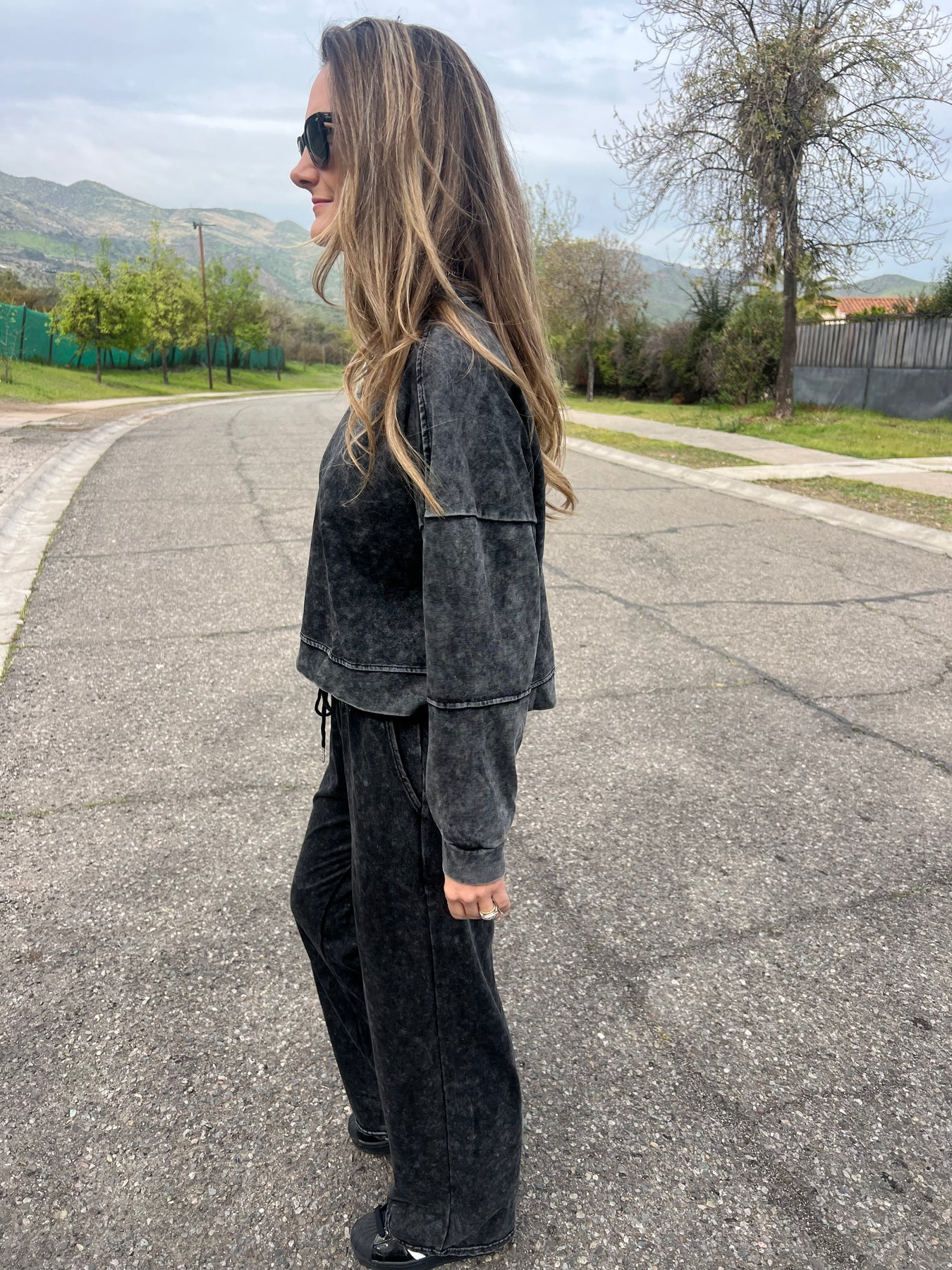 Stretch cotton jumpsuit