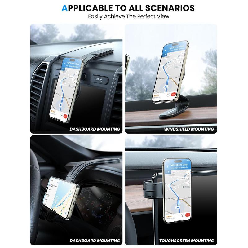 Car Magnetic Phone Holder, CarDashboard Cell Phone Mount Compatiblewith iPhone 15 14 13 Pro Max Mini