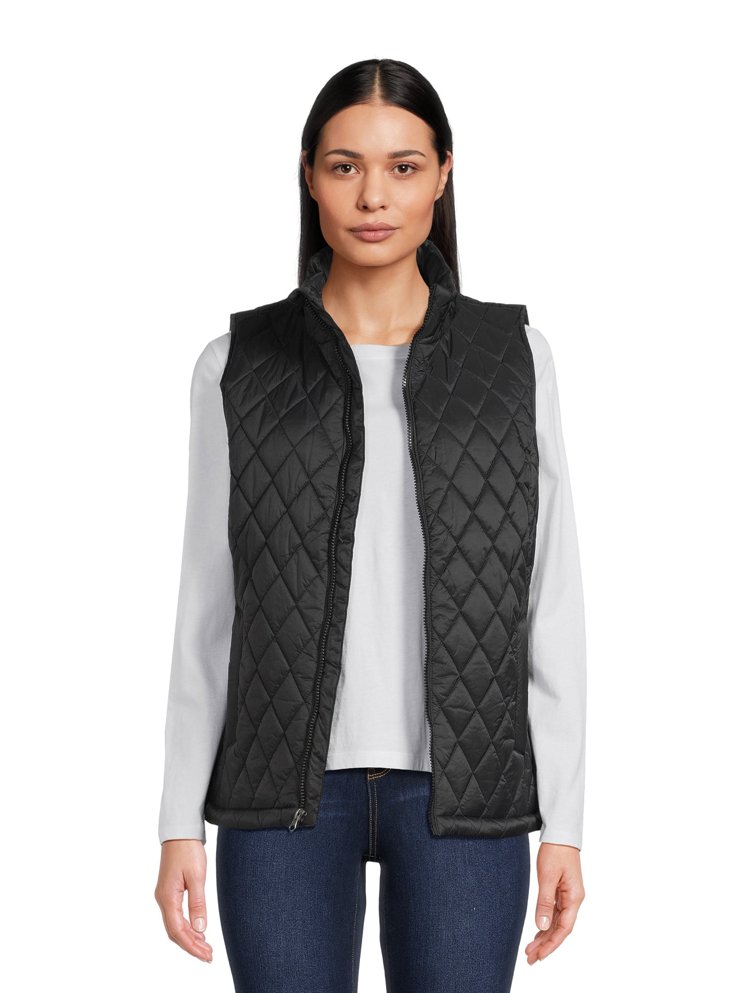 Time and Tru Women's Diamond Core Vest, Sizes XS-3X