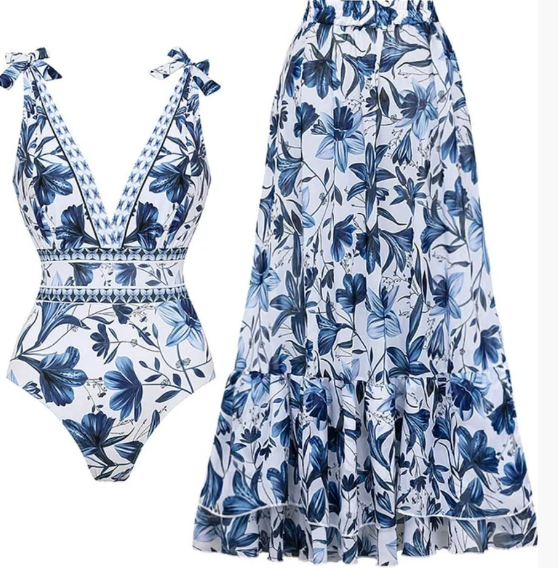 Large size two-piece beach dress bikini