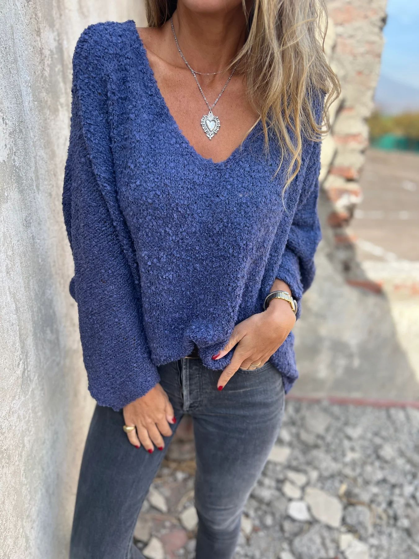 2025🔥Women's Clothing Casual Sweater Long Sleeve Circle Knitted Top