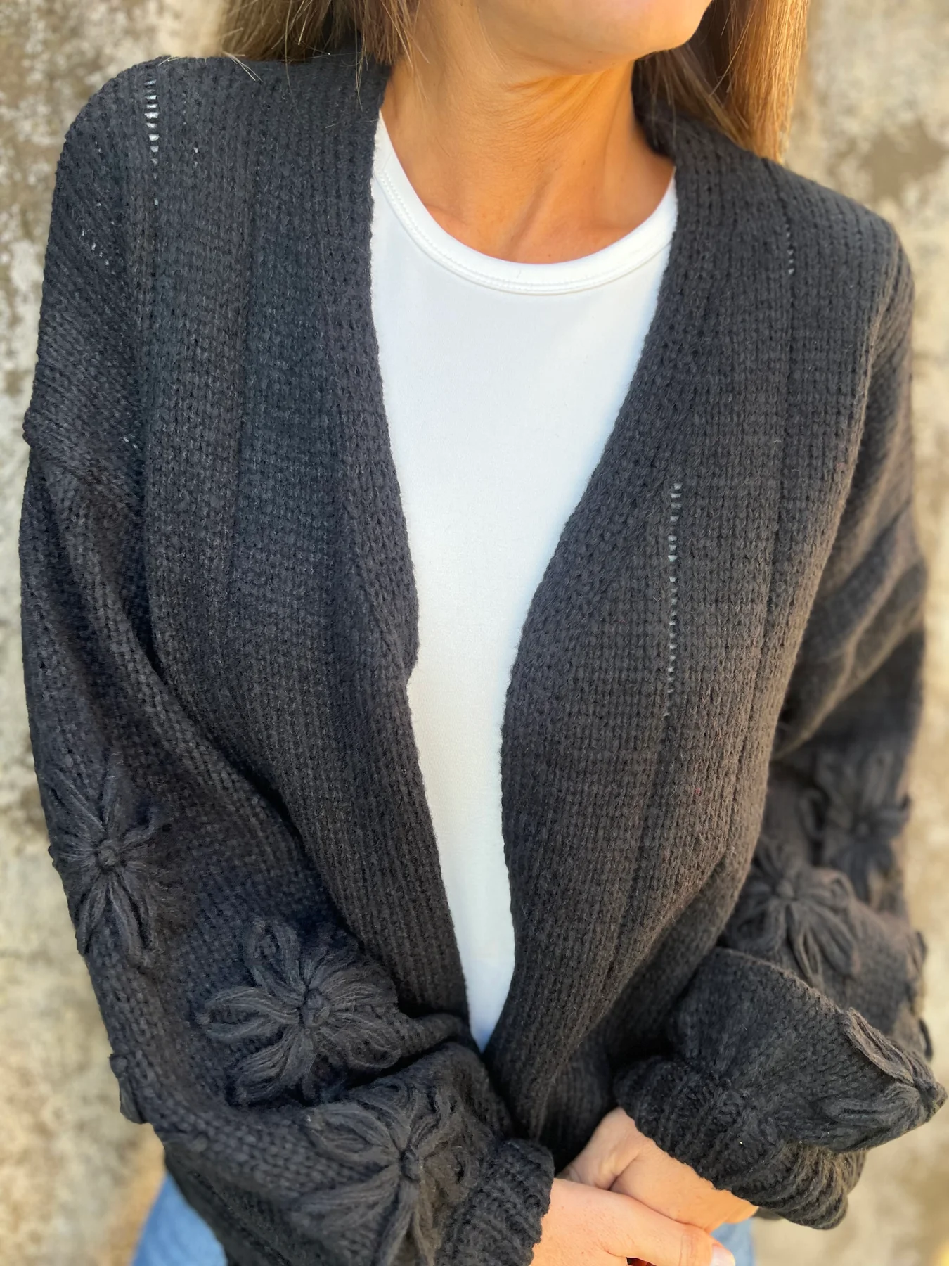 2024 Women's Casual Long Sleeve Sweater Cardigan