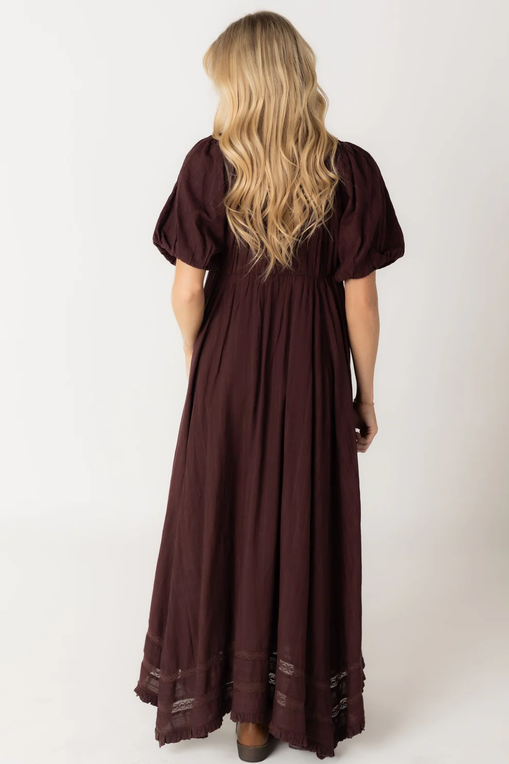 New Elegant Lantern Sleeve Dress