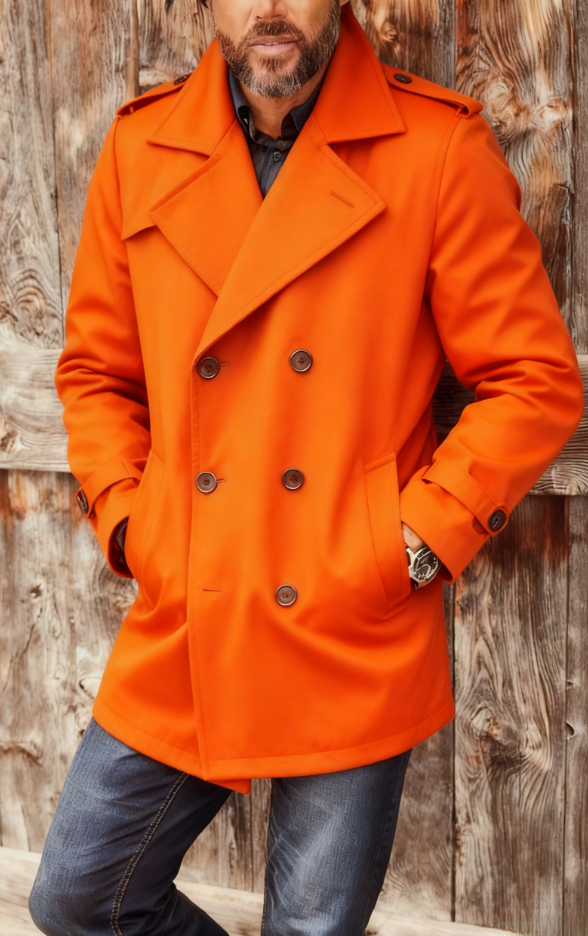 2025 Mid-Length Cashmere Versatile Trench Coat