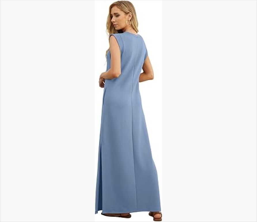 Women's Casual Loose Slit Maxi Skirt