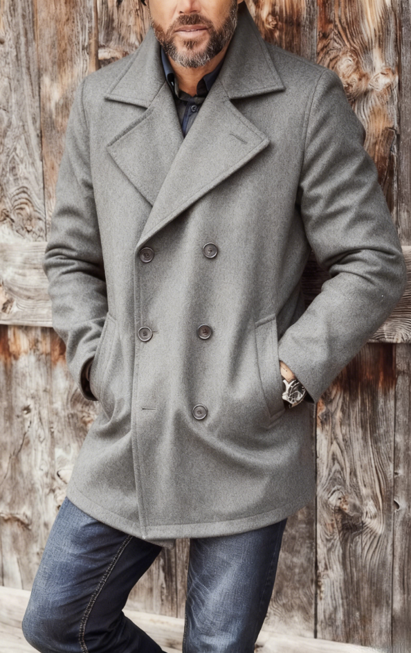 2025 Mid-Length Cashmere Versatile Trench Coat