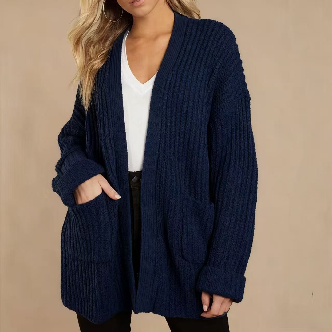 2025 🔥Women's Loose mid-length knitted cardigan