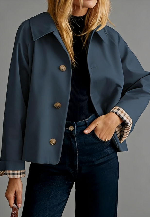 2026 Classic Lightweight Plaid Lined Casual Jacket