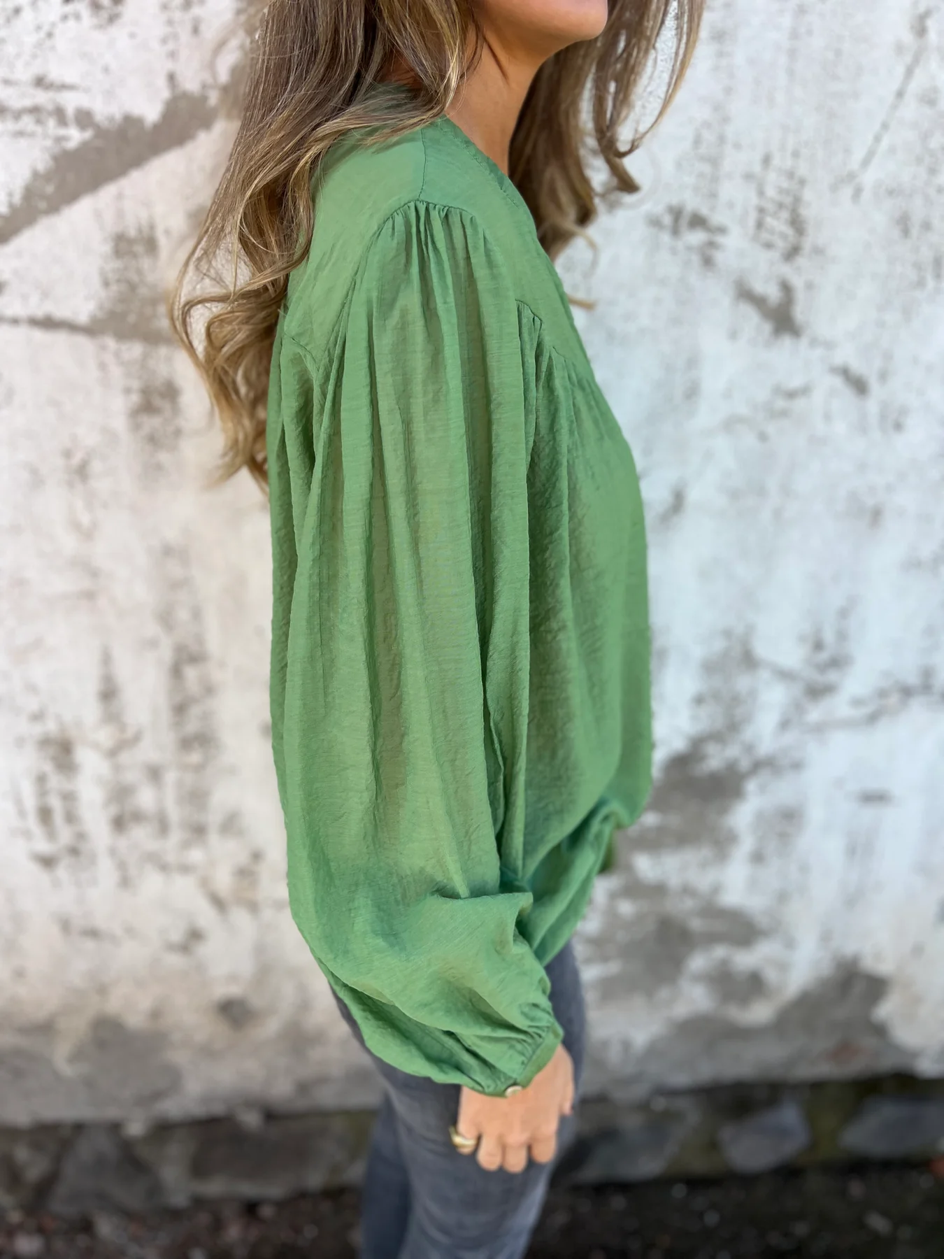 Casual Ice Silk Button Top