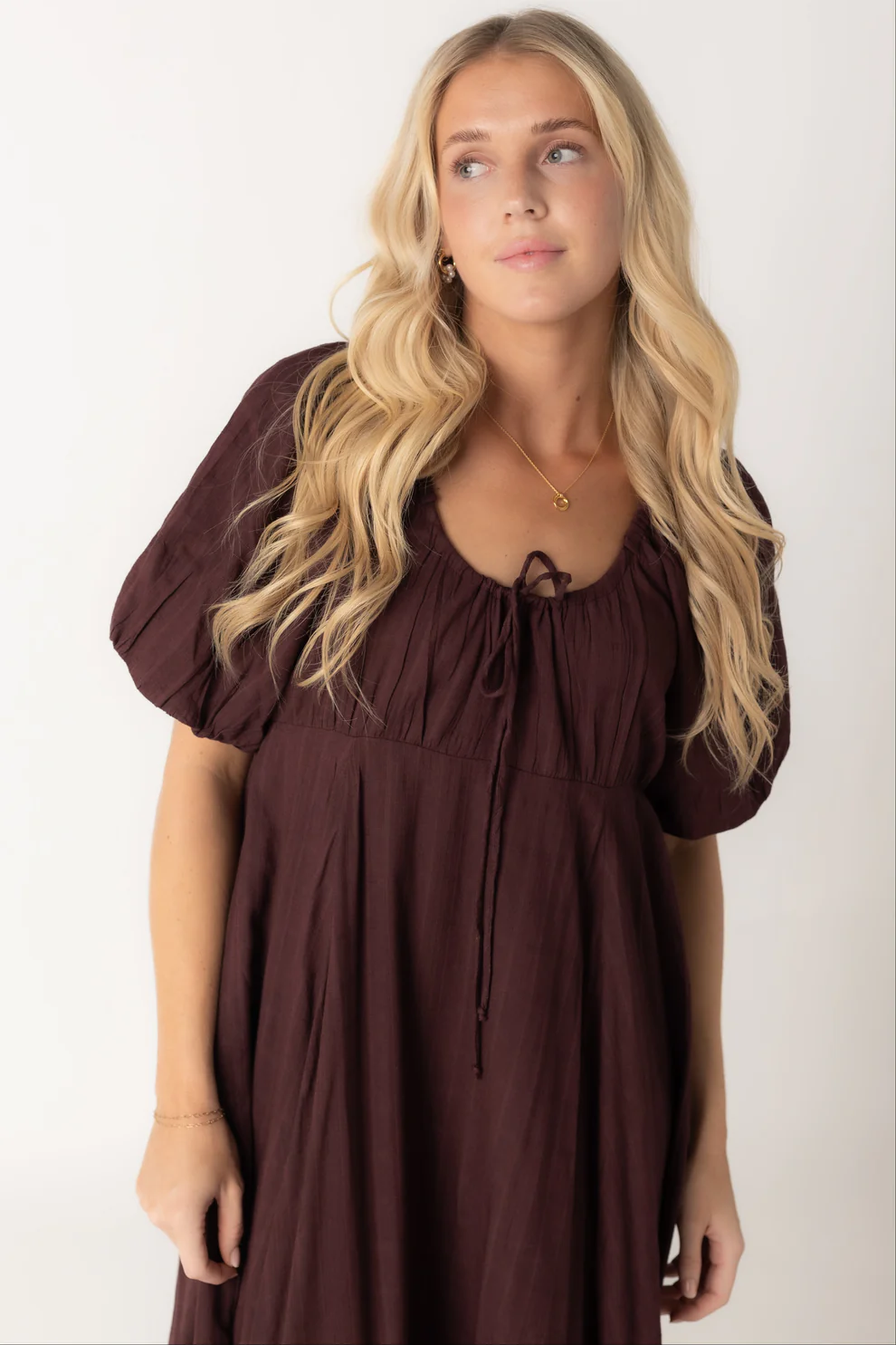 New Elegant Lantern Sleeve Dress