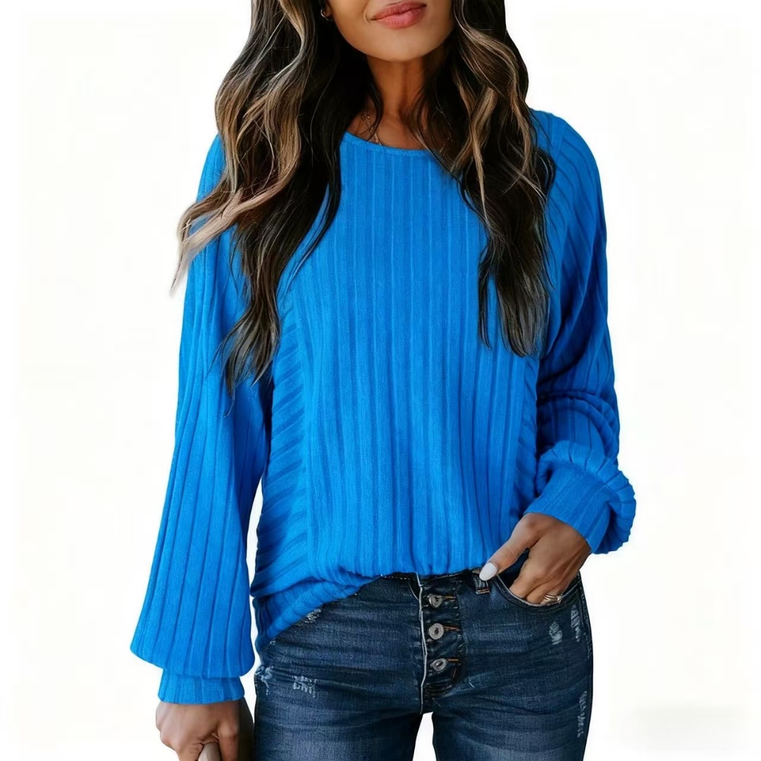 2025🔥Women's Soft crew neck loose cashmere shirt