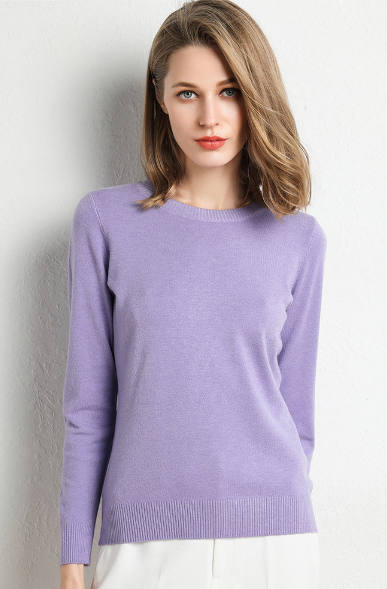 🔥2026 New Women's Solid Color Crew Neck Sweater