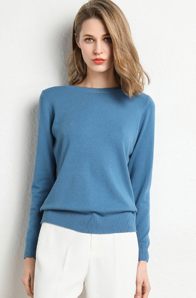 🔥2026 New Women's Solid Color Crew Neck Sweater
