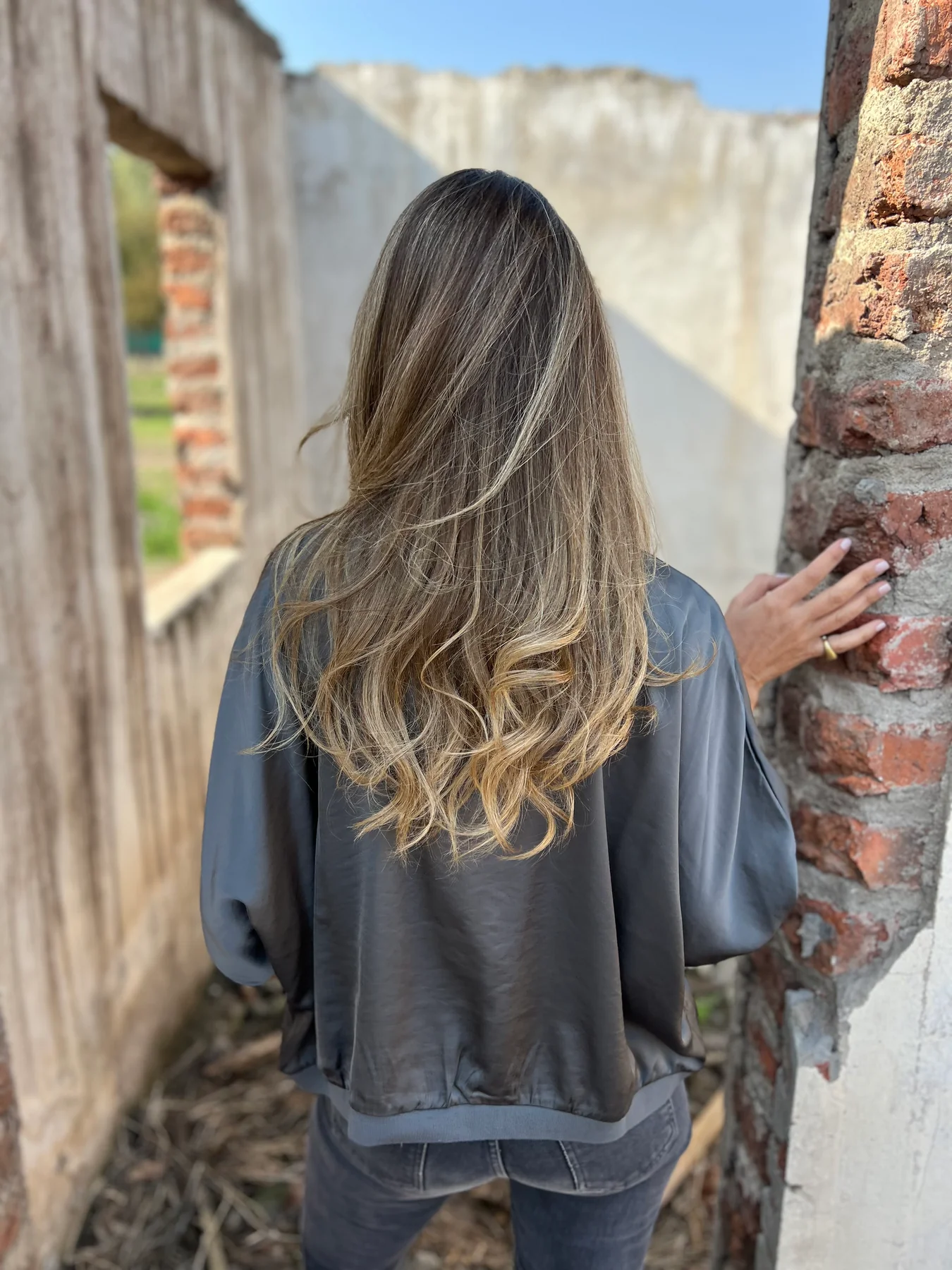 Silk 3/4 Half Lantern Sleeve Vest